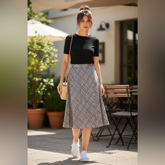 Madison Studio Dresses & Skirts - St. John’s Bay Plaid Maxi Skirt